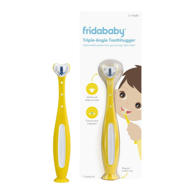 Fridababy Tooth Hugger 3D zubní kartáček, žlutý