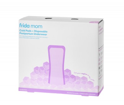 Frida Mom chladicí absorpční Ice Maxi vložky + jednorázové poporodní kalhotky